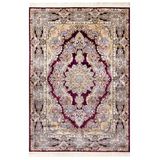 Lotus Bordo Oryantal Modern Geometrik Etnik Desenli Boho Makinada Yıkanabilir Hafif Hav Toz Vermez Leke Tutmaz Kaymaz Taban Dijital Makine Baskı Halı Oturma Odası Salon Yolluk Koridor Mutfak Halısı
