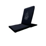 Lotus Çiçeği Baskılı Meditasyon Sandalyesi, Backjack, Sırt Destekli Yer Minderi (Siyah)