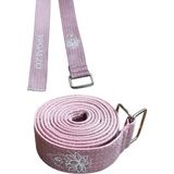 Lotus Çiçeği Baskılı Yoga Kemeri 200 cm x 4,5 CM%100 Pamuklu - Çok Renkli