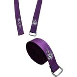 Lotus Çiçeği Baskılı Yoga Kemeri 200 cm x 4,5 CM%100 Pamuklu - Standart