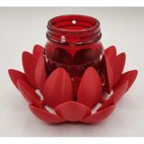 Lotus Çiçeği hareketli Bardak Altlığı (Kırmızı, 17 cm)