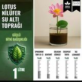 Lotus Çiçeği (Nilüfer) için Su Altı Torf Karışımı Toprağı (1 LT Toprak) - 1 adet lotus tohumu hediyeli