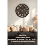 Lotus Digital Kişiye Özel 12 Fotoğraflı Estetik Ve Modern Ahşap Duvar Saati