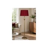 Lotus Eskitme Metal Ayaklı Lambader, Bordo
