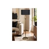 Lotus Eskitme Metal Ayaklı Lambader, Siyah