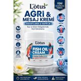 Lotus Fish Oil Cream – Nemlendirici & Ağrı Giderici Krem (Bel, Diz, Kas) - Natürel - Ten