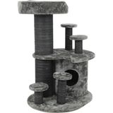 Lotus Furniture Pet Series Seul Tırmalamalı Gri Kedi Evi
