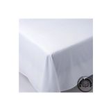 Lotus Home Lüks Pamuklu Düz Beyaz Çarşaf Çift Kişilik 220*240