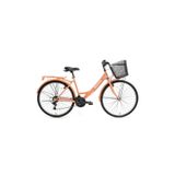 LOTUS KADIN ŞEHİR BİSİKLETİ 34CM V 24 JANT 21 VİTES MERCAN BEYAZ