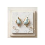 Lotus luxury Deniz Kabuğu Tasarımlı 2'li Mini Gold Metal Mandal Toka