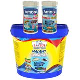 Lotus Malawi Granulat 3 Kg Kova, Amore Elite Protein Garlic Ve Protein Chips 250Ml Kutu Balik Yemi