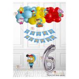 LOTUS PARTY 6 Yaş Lisanslı Kral Şakir Doğum Günü Parti Seti Kral Şakir Folyo Balon Kral Şakir Özel Kesim Süsleri
