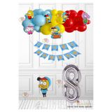 LOTUS PARTY 8 Yaş Lisanslı Kral Şakir Doğum Günü Parti Seti Kral Şakir Folyo Balon Kral Şakir Özel Kesim Süsleri