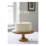 LOTUS PARTY Gümüş Spiral Mum - 6 Lı Gümüş Spiral Mum - Gümüş ince Doğum günü Pasta Mumu