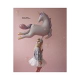 LOTUS PARTY Retro Unicorn At Balon Krem Unicorn At Balon - Sevili Retro Krem Renk Unicorn At Folyo Balon 1 Adet