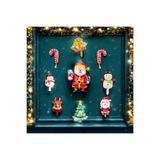 LOTUS PARTY Yeni yıl Kutlama 9 Lu Folyo Balon Seti Noel Baba - Şeker - Çan - Geyik