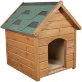 Lotus Pet Design Isı Yalıtımlı, Demonte Ahşap Köpek Kulübesi - Medıum (60x80x75 cm)