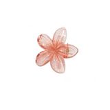 Lotus Saç Tokası – Büyük Boy 8 cm, Tekli Saç Tokası, Lotus Çiçeği Tasarımı (Pırıltılı Yavruağzı)