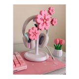 Lotus Sakura Çiçekli Kulaklık Standı