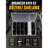 Lotus Store 1606 Profesyonel Oto Klips Tamir Seti 6 Farklı Model Plastik Sabitleme Pimi Organizer Kutulu