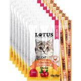 Lotus Tavuk Etli Kızılcıklı 7 Adet 4lü Leziz Kedi Sticks Chicken Ödül Çubukları %85 Et ve Türevleri