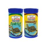 Lotus Turtle 100 ml + Gammarus 100 ml Kaplumbağa ve Sürüngen Yemi