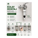 Lotus Water Silifos Modülü Kireç Önleyici Duş Filtresi Polifosfat Kristalli Şeffaf Gövde Tekrar Doldurulabilir