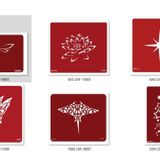 Lotus Yıldız Geçici Dövme Şablonu Seti Sadece Desen