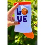 Lou Socks Unisex Basketbol Desenli 3'lü Tenis Spor Çorap - 36 - 44 - Beyaz