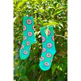 Lou Socks Unisex Donut Desenli Renkli Soket Çorap - 36 - 44 - Yeşil