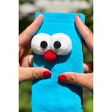 Lou Socks Unisex Mavi Pörtlek Gözlü Eğlenceli Soket Çorap - 35 - 40