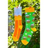 Lou Socks Unisex Sağlı Sollu Suds Beer Desenli Soket Çorap - 36 - 44 - Sarı