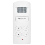 Loud 135db Tuş Takımı Hareket Sensörü Alarm Sireni Garaj, Shed. Taşınabilir Akülü Pil Kumandalı Seyahat PIR Hareket Dedektörü Uyarısı. Kapı, Pencere için Kapalı USB DC Powered Kızılötesi Ev Güvenlik
