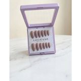 Louesse Beauty 12 Adet Soft Beige Takma Tırnak Seti Kadınlar İçin Modern Badem Formu - Çok Renkli