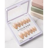 Louesse Beauty Louésse Golden Veil Takma Tırnak Seti 12’li Nude Altın Detaylı Taşlı Premium Şık Model - Çok Renkli