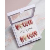 Louesse Beauty Louésse Rose Dust Takma Tırnak 12’li Nude Kiremit Ton Altın Detaylı Elegant Nail - Çok Renkli