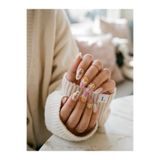 Louesse Beauty Louésse Spring Bloom Takma Tırnak 12’li – Çiçek Desenli Sarı Pembe Nail Set