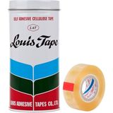 Louis Tape Şeffaf Selefon Bant 18 mm x 33 m 8'li Teneke Doğal Kauçuk Yapıştırıcı ile Güçlü Tutunma
