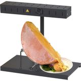 Louis Tellier Louıs Tellier Raclette Makinesi Alpagesignature Basalte | Tüm Peynir Çarkı Boyutlarına Uygundur | 6-8 Kişi | 900W | 230V | Yüksekliği Ayarlanabilir Isıtma Rampası Emniyet Anahtarı | Fransa'da Yapıldı - Siyah