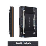 Louise Motto Cardx - Nebula Straps - Forged Carbon Cüzdan & Kartlık - Premium Seri (MAVİ)