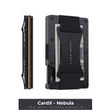 Louise Motto Cardx - Nebula Straps - Forged Carbon Cüzdan & Kartlık - Premium Seri (SİYAH)