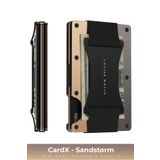 Louise Motto Cardx - Sandstorm Strap - Yeni Nesil Minimalist Metal Cüzdan, Kartlık - Rfid, Kadın Erkek - Çöl Beji