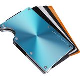 Louise Motto - Cardx - Shine Clips - Yeni Nesil Minimalist Cüzdan, Kartlık - Rfid Blocking, Kadın & Erkek(Turkuaz) - Açık - Turkuaz