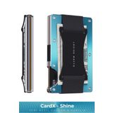 Louise Motto Cardx - Shine Strap - Yeni Nesil Minimalist Cüzdan, Kartlık - Rfid Blocking, Kadın & Erkek (Blue)