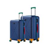Louisiana Polo 1088 Polikarbon 4x2 Teker Lacivert Büyük Boy ve Orta Boy 2'li Valiz Seti