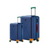Louisiana Polo 1088 Polikarbon 4x2 Teker Lacivert Orta Boy ve Kabin Boy 2'li Valiz Seti