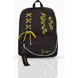 Louisiana Polo 1141 Siyah-Sarı Laptop Bölmeli Okul Çantası