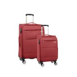 Louisiana Polo 2082 Orta ve Kabin Boy Bordo 2'li Valiz Seti