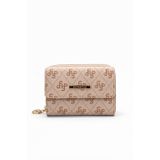 Louisiana Polo Kadın Cüzdanı, Desenli, Fermuarlı, Çok Bölmeli, Pembe-Somon, Standard