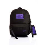 Louisiana Polo Laptop Bölmeli Okul Çantası Hey!!! Siyah Mor 1525
